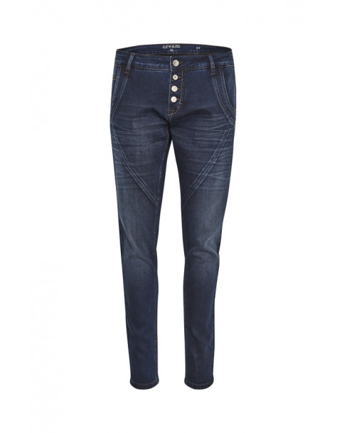 CREAM BAILEY POWER STRETCH JEANS, , Dam