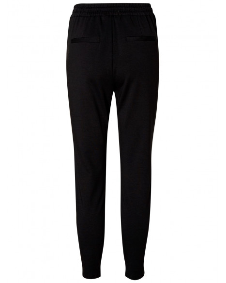 VERO MODA EVA MR LOOSE STRING PANTS- BLACK, VERO MODA, Dam