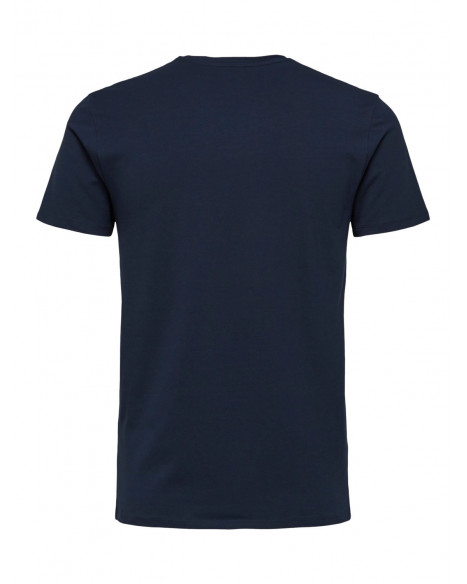 SELECTED NEWPIMA O-NECK TEE - NAVY BLAZER