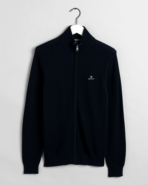 GANT COTTON PIQUE ZIP...