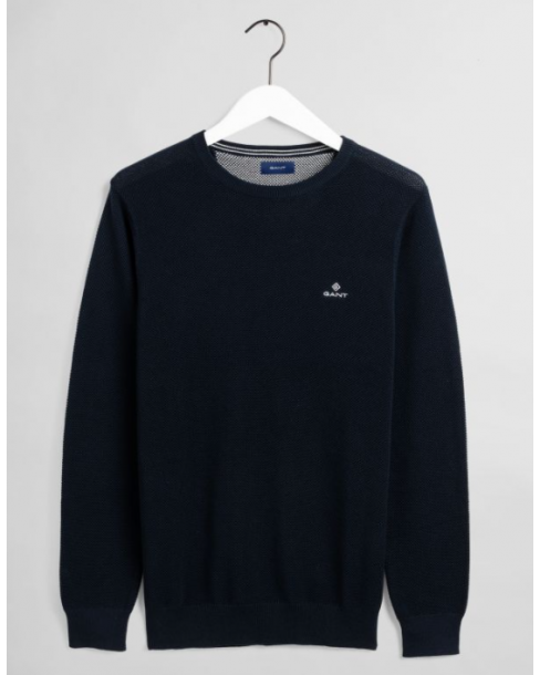GANT COTTON PIQUE C-NECK -...