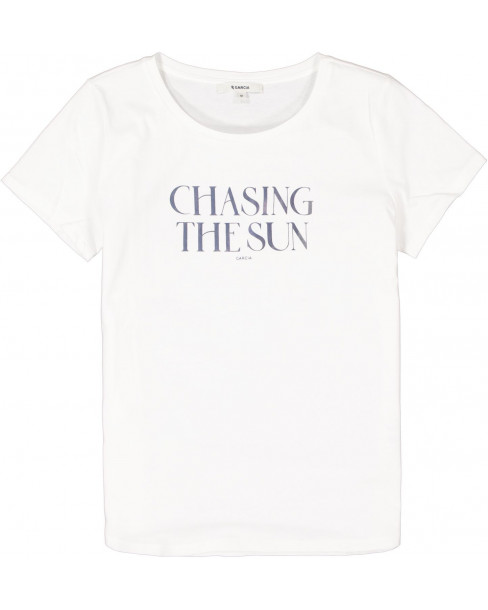 GARCIA T-SHIRT WHIT TEXT PRINT 2