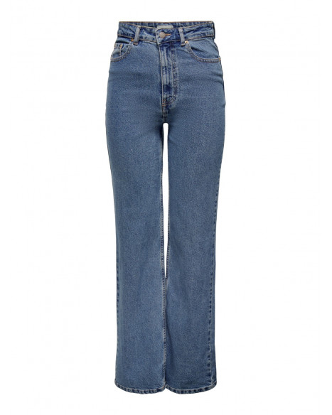 ONLY CAMILLE LIFE EX WIDE DENIM - MEDIUM BLUE DENIM