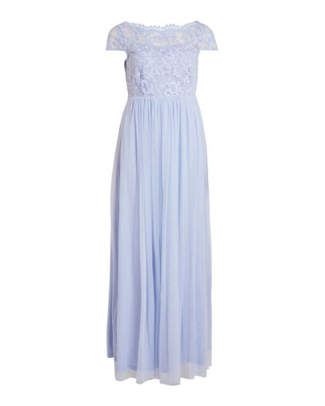 VILA VIULRICANA NEW MAXI DRESS - KENTUCKY BLUE