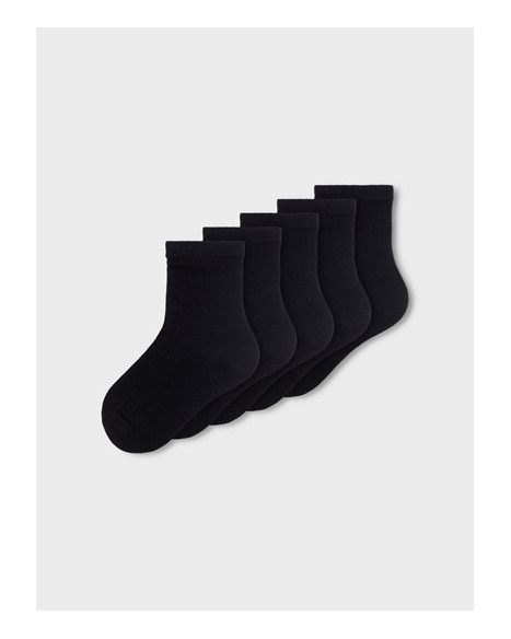 NAME IT NMNSOCK 5P BLACK - BLACK