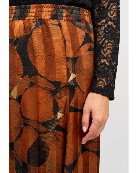 SIGNATURE MÖNSTRAD KJOL - BLACK