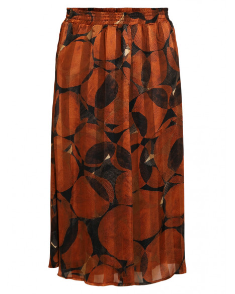 SIGNATURE MÖNSTRAD KJOL - BLACK