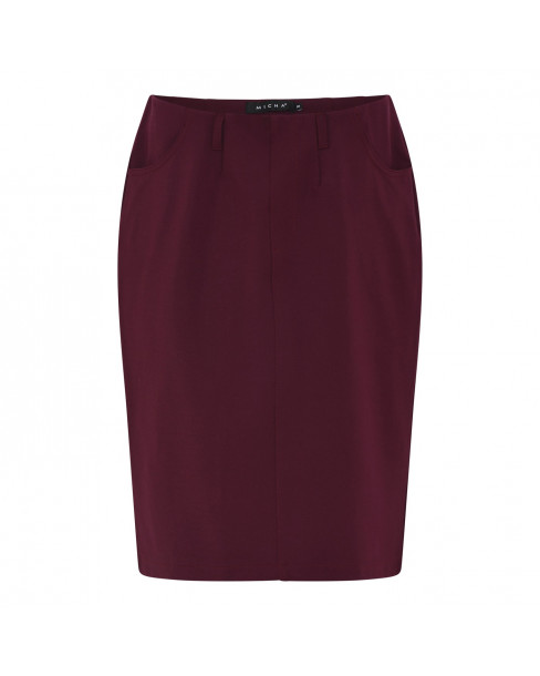 MICHA KJOL - PLUM & BLACK