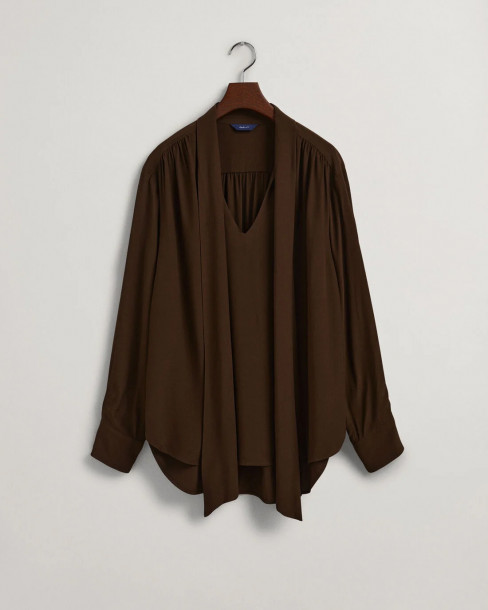 GANT D2. BOW BLOUSE - RICH...