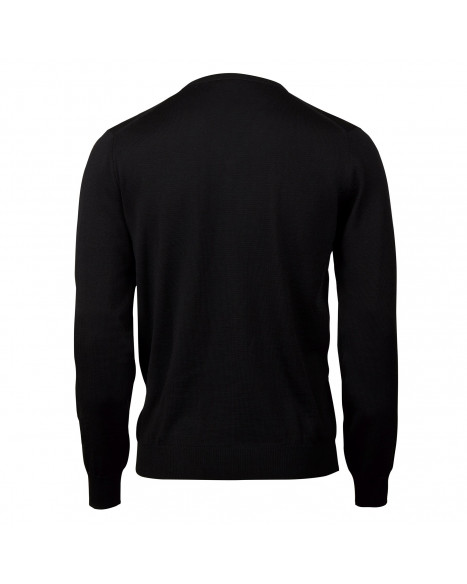 STENSTRÖMS MERINO WOOL CREW NECK - BLACK