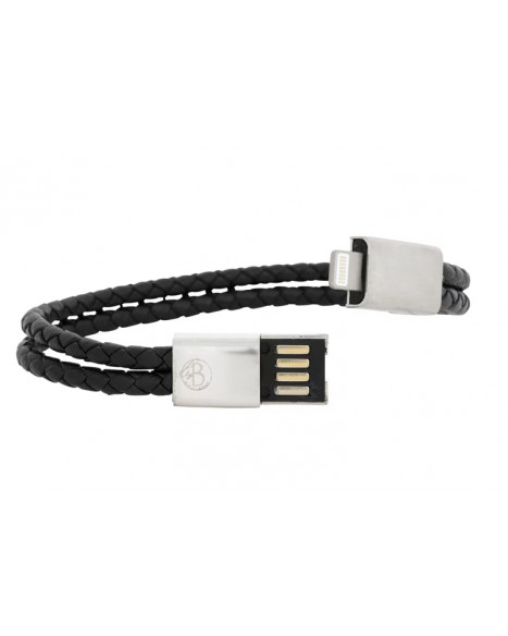 BY BILLGREN CABLE BRACELET PU IPHONE 21 CM - BLACK