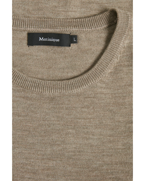 MATINIQUE MARGRATE KNIT PULLOVER - CORNSTALK MELANGE