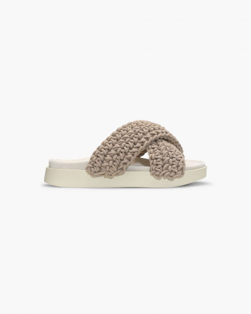INUIKII WOVEN SLIPPER - TAUPE