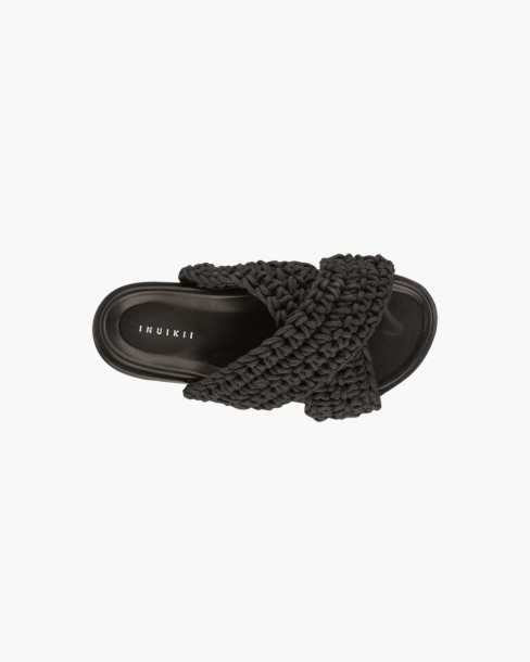 INUIKII WOVEN SLIPPER - BLACK 2