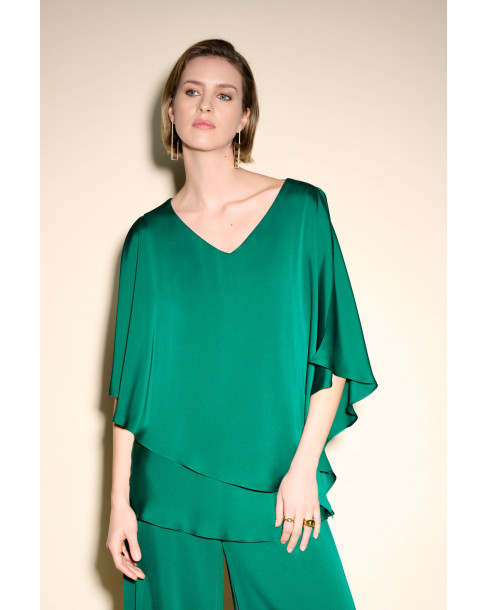 JOSEPH RIBKOFF SATIN CAPE...