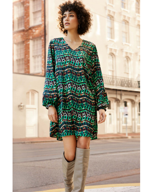 JOSEPH RIBKOFF SATIN A-LINE...