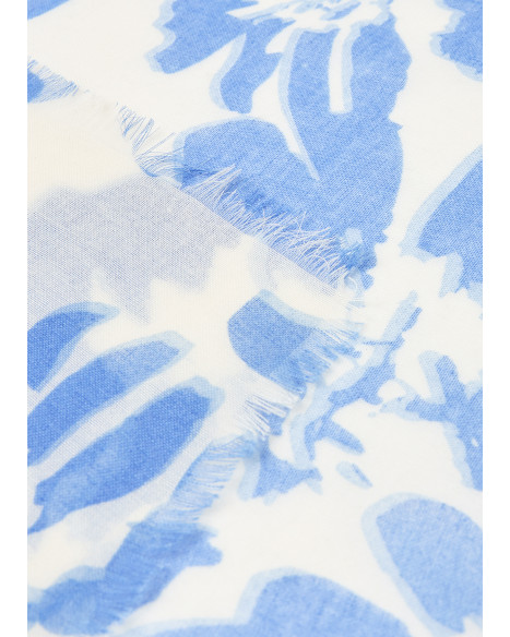 SOYA CONCEPT MUNTAS SCARF - BRIGHT BLUE COMBI