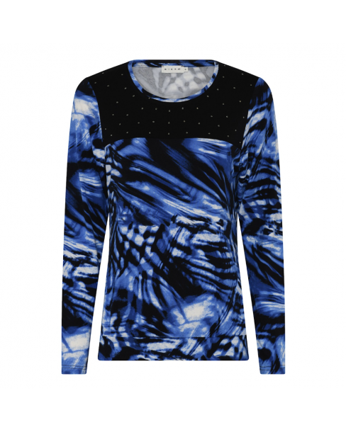 MICHA T-SHIRT - BLUE/BLK &... 2