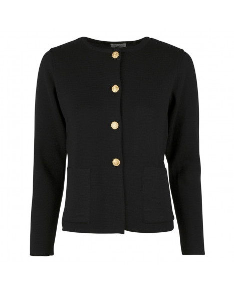 STENSTRÖMS STINA KNIT CARDIGAN - BLACK
