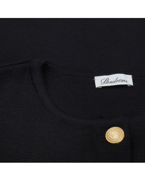 STENSTRÖMS STINA KNIT CARDIGAN - BLACK