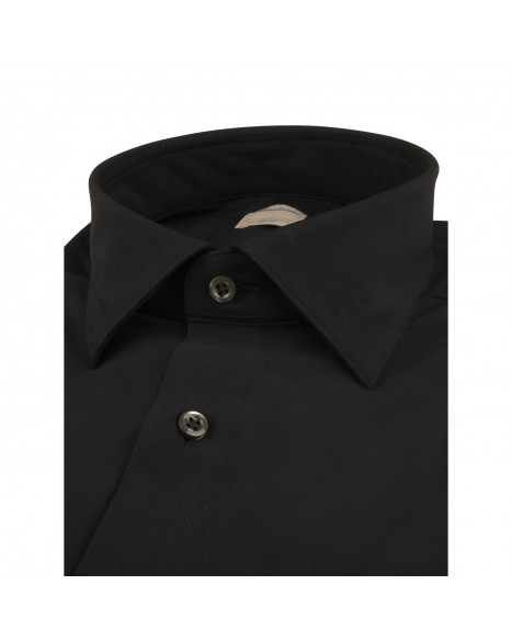 STENSTRÖMS JERSEY SHIRT SLIMLINE - BLACK