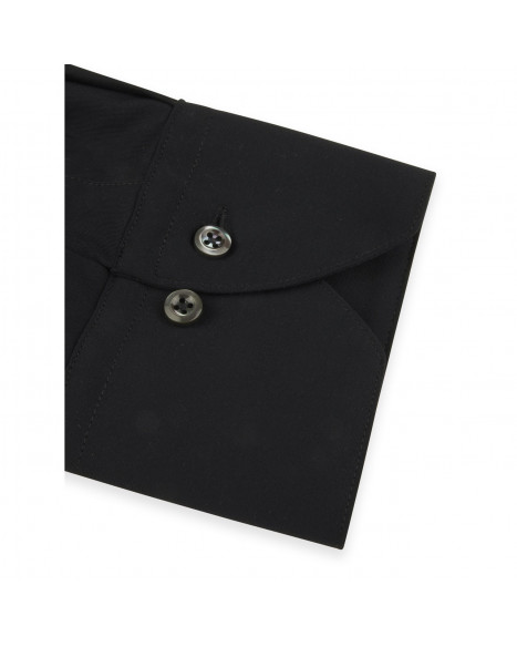 STENSTRÖMS JERSEY SHIRT SLIMLINE - BLACK