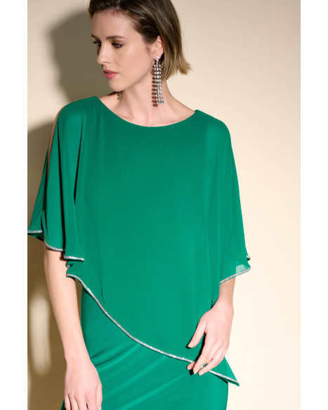 JOSEPH RIBKOFF DRESS - TRUE EMERALD