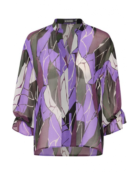 SOAKED IN LUXURY JOSEFINE AMILY BLOUSE - PASSION FLOWER RO