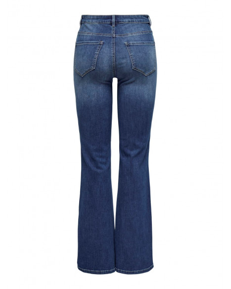 ONLY ROSE RETRO FLARED DENIM - MEDIUM BLUE DENIM