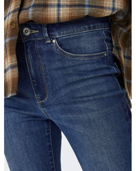 ONLY ROSE RETRO FLARED DENIM - MEDIUM BLUE DENIM