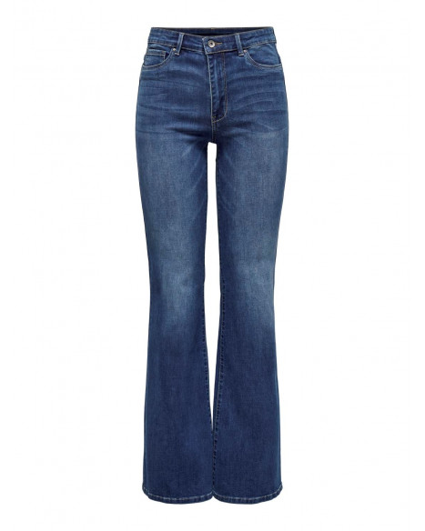 ONLY ROSE RETRO FLARED DENIM - MEDIUM BLUE DENIM