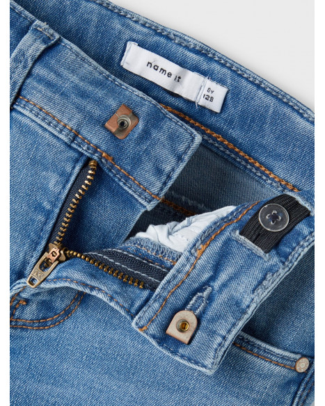 NAME IT POLLY SKINNY BOOT JEANS - MEDIUM BLUE DENIM