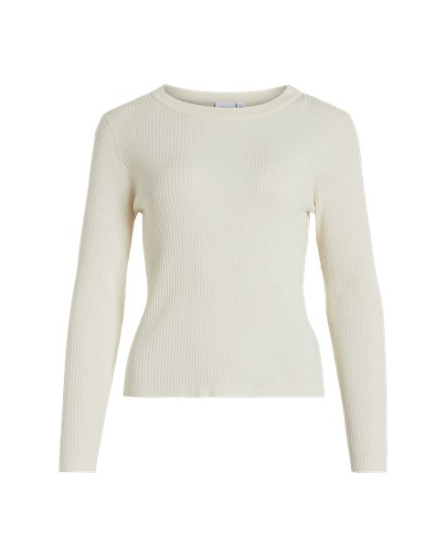 VILA VIABELLA RIB L/S KNIT TOP