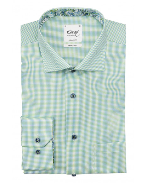 OSCAR OF SWEDEN  SHIRT - GREEN CHECK