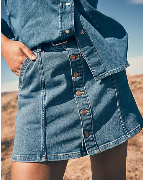 WRANGLER DENIM MINI SKIRT