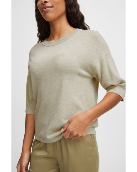 B.YOUNG BYMMORLA T-SHIRT - CEMENT