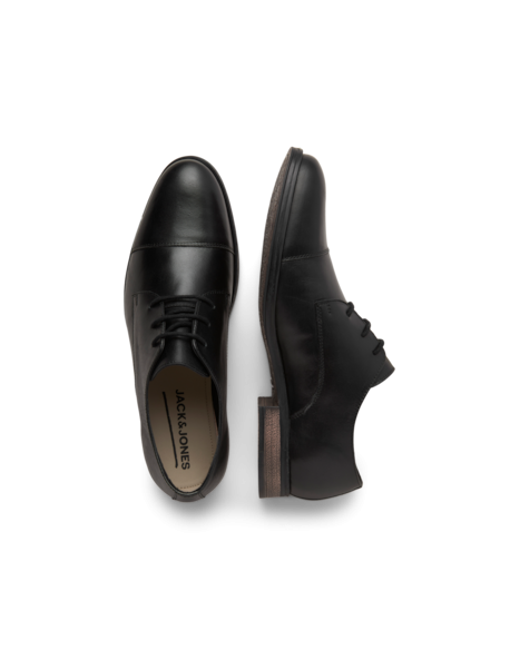 JACK & JONES JFWRAYMOND LEATHER - ANTRACITE