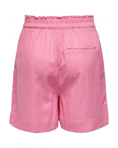 ONLY TOKYO LINEN BLEND SHORTS - SACHET PINK
