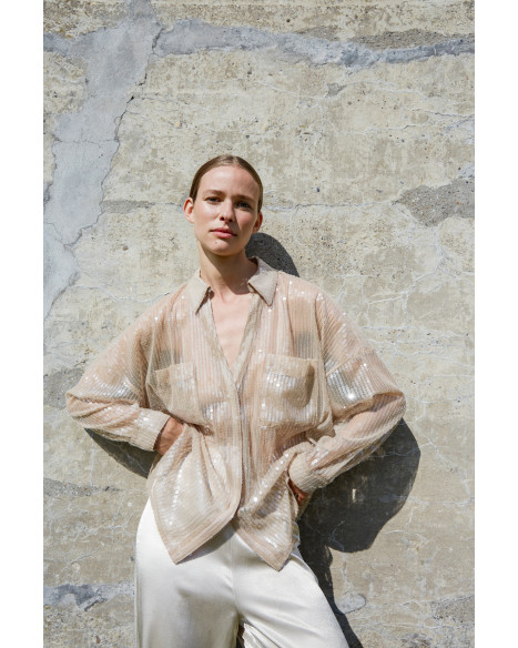 SOAKED IN LUXURY SLCHARLEE SKJORTA