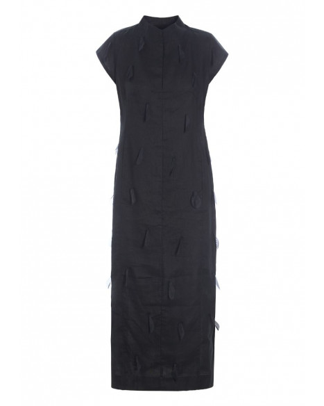 BITTE KAI RAND DRESS AIRY LINEN - BLACK