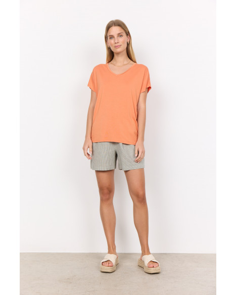 SOYA CONCEPT SC-MARICA 32 T-SHIRT JE - PAPAYA