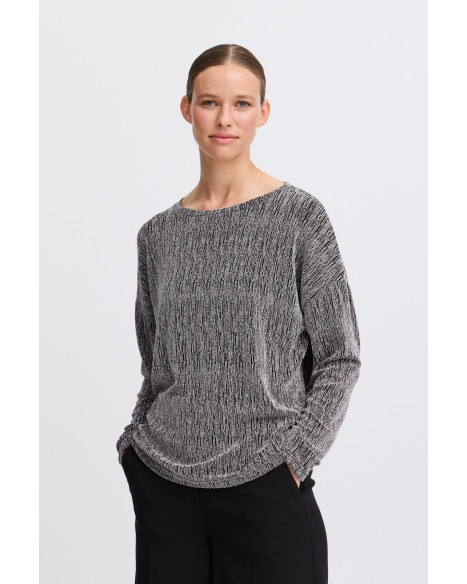 B.YOUNG BYSHILOH LS TOP - SILVER MIX