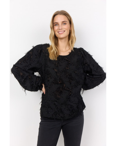 SOYA CONCEPT SC-NADIA 1 BLOUSE - BLACK