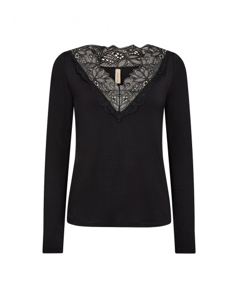 SOYA CONCEPT  SC-MARICA T-SHIRT - BLACK