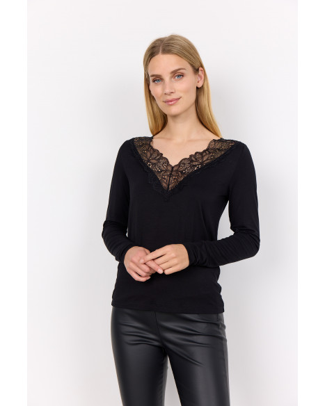 SOYA CONCEPT  SC-MARICA T-SHIRT - BLACK