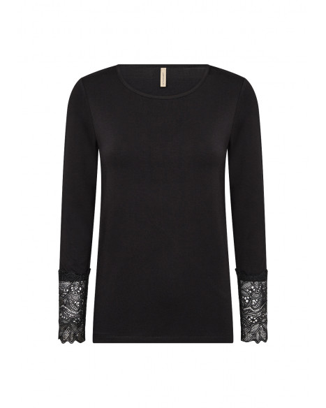 SOYA CONCEPT SC-MARICA 226 T-SHIRT - BLACK