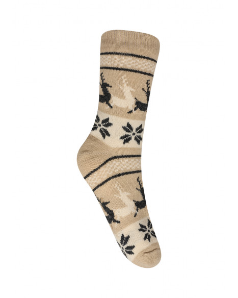 SOYA CONCEPT SC-NAJLA 1 SOCKS-A - SAND MELANGE COMBI