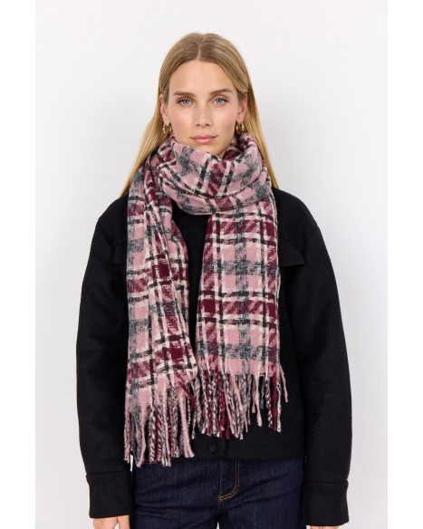 SOYA CONCEPT SC-ILSELIL 1 SCARF-A - WOODROSE COMBI