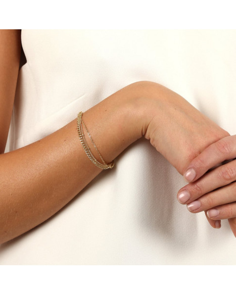 SNÖ OF SWEDEN JEN TASSEL BRACELET - GOLD