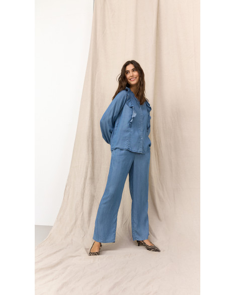 SOYA CONCEPT SC-LIV 53-C PANTS-W - MEDIUM BLUE